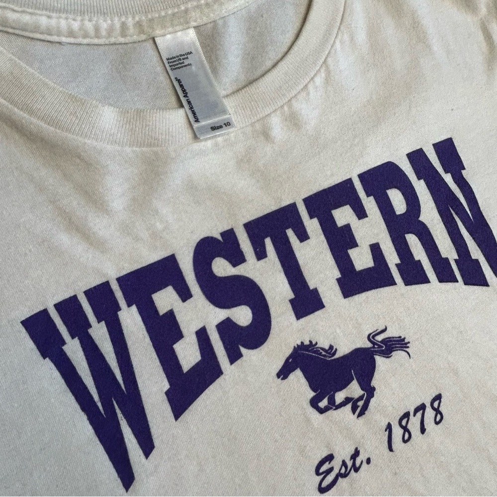 Western Graphic Baby Tee (American Apparel)